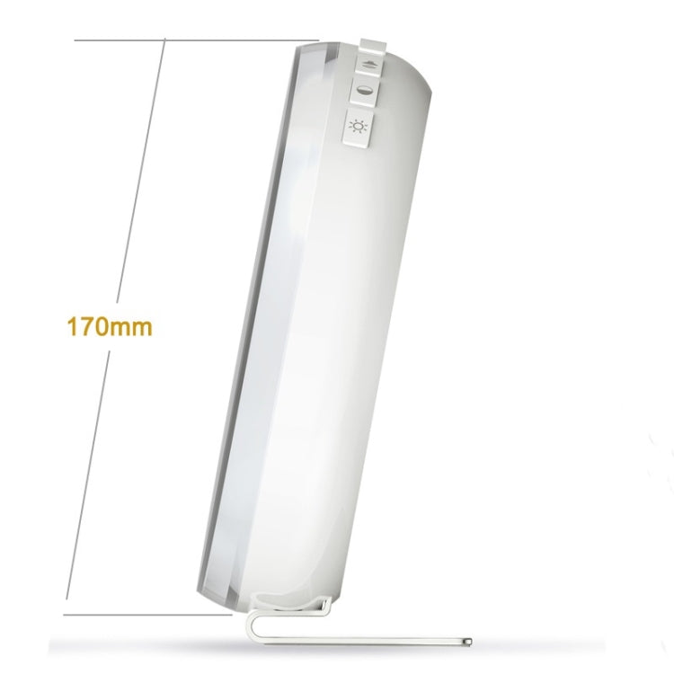 Sleep light alarm clock body, gold casing and black display panel, side view length 170mm