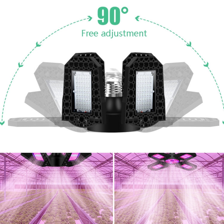 Adjustable LED plant grow lamp with multiple heads and black central control disc