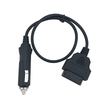 OBD female to cigarette lighter plug adapter cable, black with lighter tip