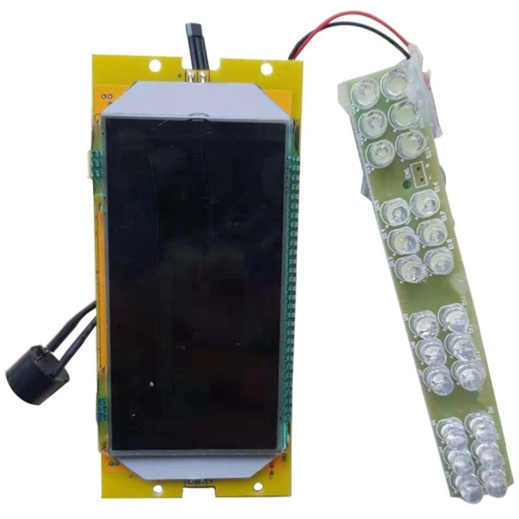 Electric scooter LED display screen assembly with control board and circuit strip