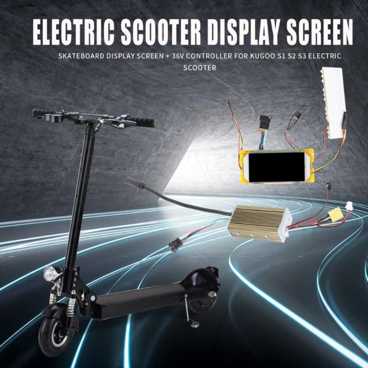 Electric scooter with LED display screen and control box wiring harness