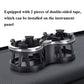 Car dual cup holder base with double-sided tape for panel installation