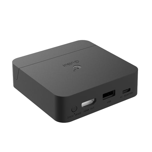 Gulikit portable docking video stand for Switch, black with front USB and HDMI ports