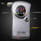 Digital alcohol detector front view with READY/BATT WARN and LOW indicator lights