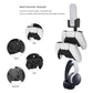 White multi-controller wall bracket with vertical slots and headset holder