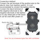 Motorcycle charging phone holder with wiring terminals and USB output, dark gray