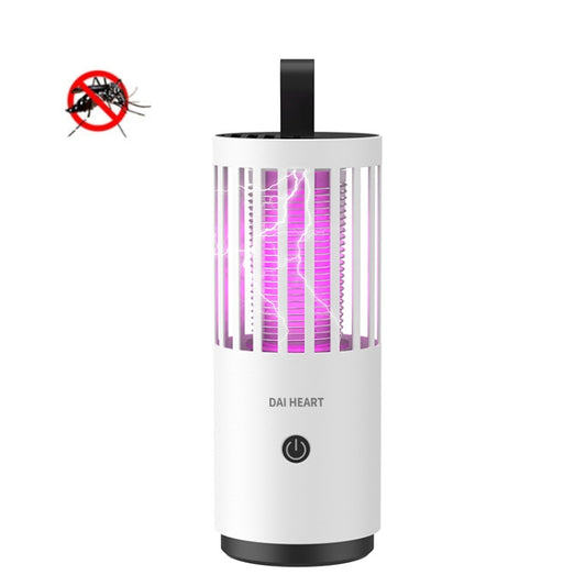 DAI HEART electric mosquito killer lamp, white body with purple UV glow grid and power button