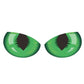 Car eye decal sticker: bright green cat eyes with black pupils, 2-piece