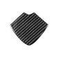 Diamond carbon-fiber front end decor sticker, black weave