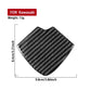 Diamond-shaped carbon-fiber front end decor sticker, black
