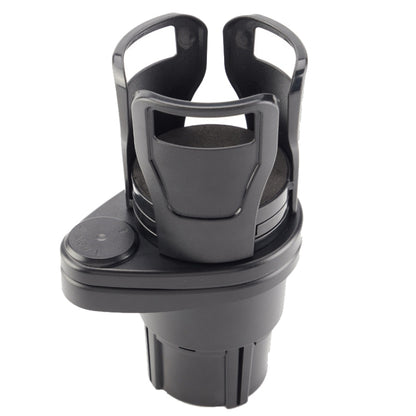Car cup rack with matt black dual cup holder and base for vehicle center console