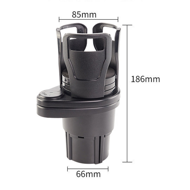Car cup rack dimensions: 85mm x 186mm x 66mm black dual cup holder base