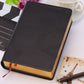 A5 diary notebook, black cover with embossed logo and ribbon bookmark