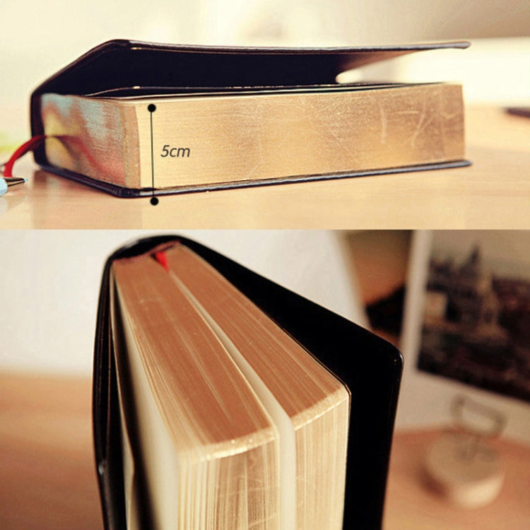 Thick A5 diary notebook, side shows page thickness labeled 5 cm