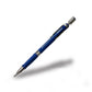 Blue automatic 2B mechanical pencil with metal knurled tip, 2.0mm lead
