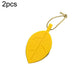 Silicone leaf door stop, anti-pinch door crash pad, set of 2, yellow