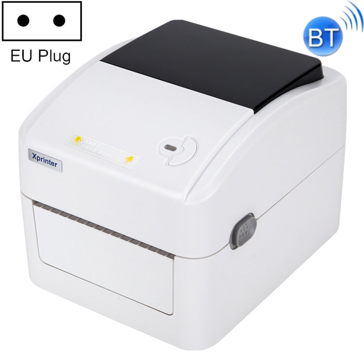 Xprinter thermal label printer, white, with BT wireless and EU plug
