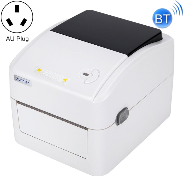 Xprinter thermal label printer, white, with BT wireless and AU plug