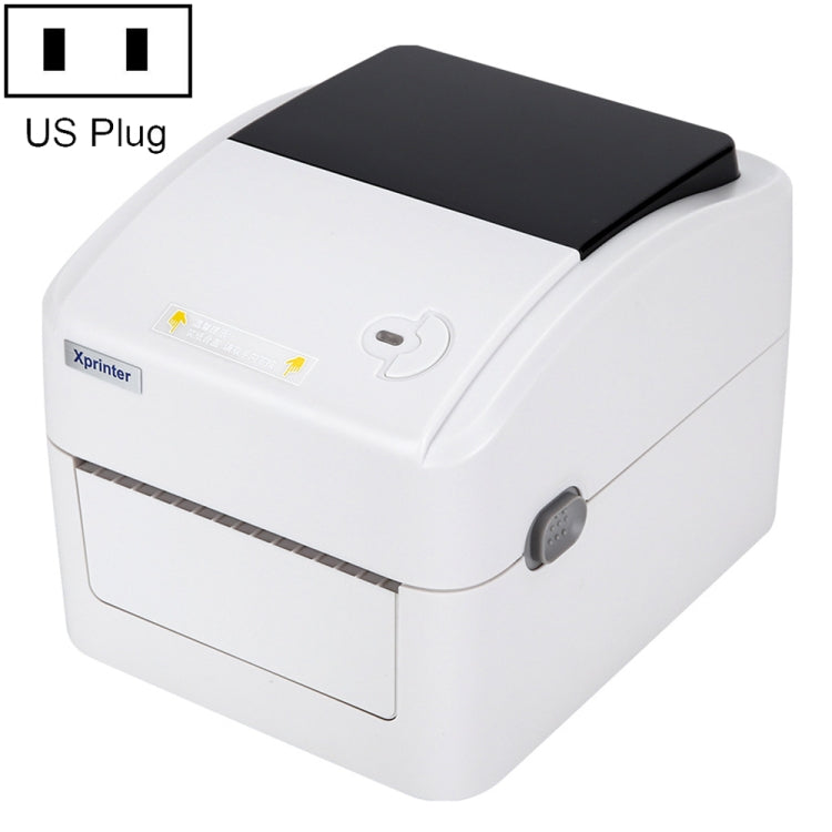 Xprinter thermal label printer, white, with BT wireless and US plug