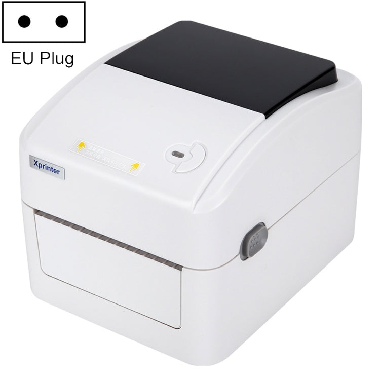 Xprinter thermal label printer, white, with BT wireless and EU plug