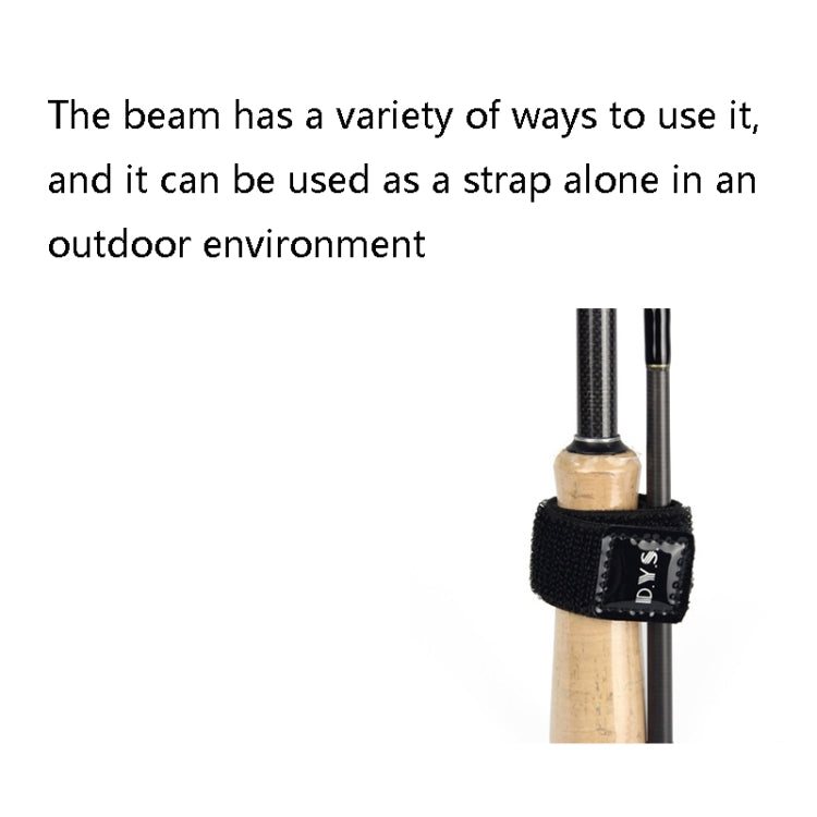 Black lashing strap sleeve wrapped on a metal fishing rod and pole guard cap
