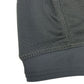 Black fabric helmet liner cap with stitched hem and textured weave