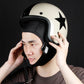 Black interior cap under motorcycle helmet, with COOL MAX label on side