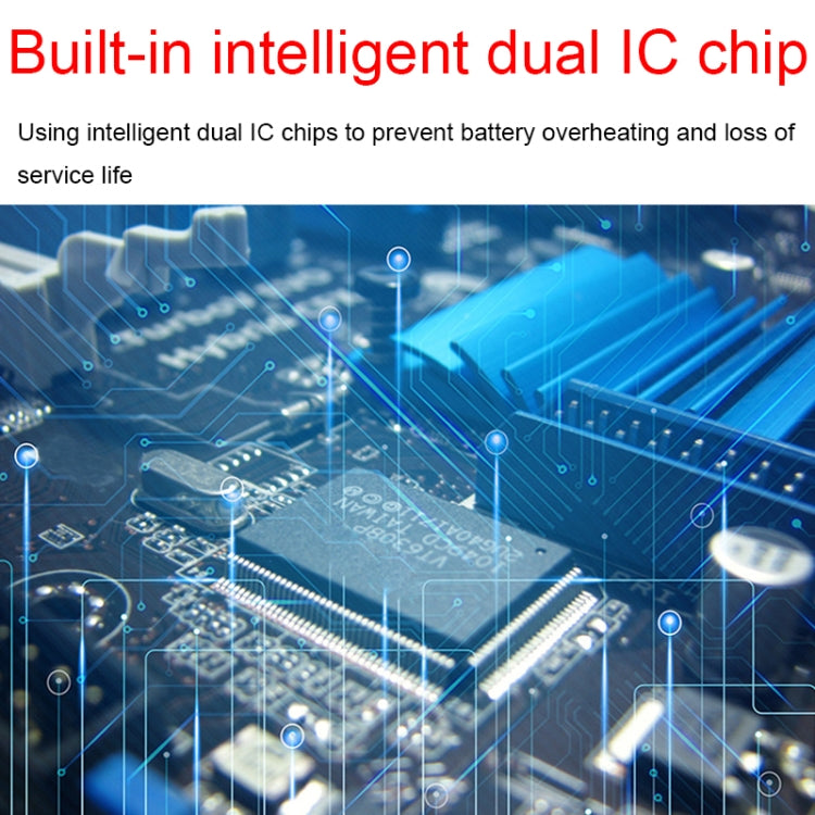 Electronic circuit board with IC chips and blue circuit traces