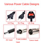 Assorted charger connector plugs: DC head, 3-core aviation, Canon head