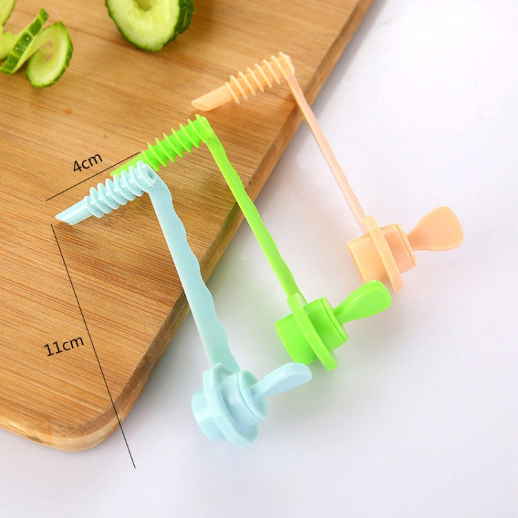 Colorful carrot spiral slicer vegetable cutter with auger bit and handle