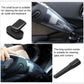 Handheld vacuum with small brush head and long suction nozzle for car gaps and corners