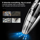 Handheld wet dry vacuum cleaner with airflow suction effect, transparent collection chamber
