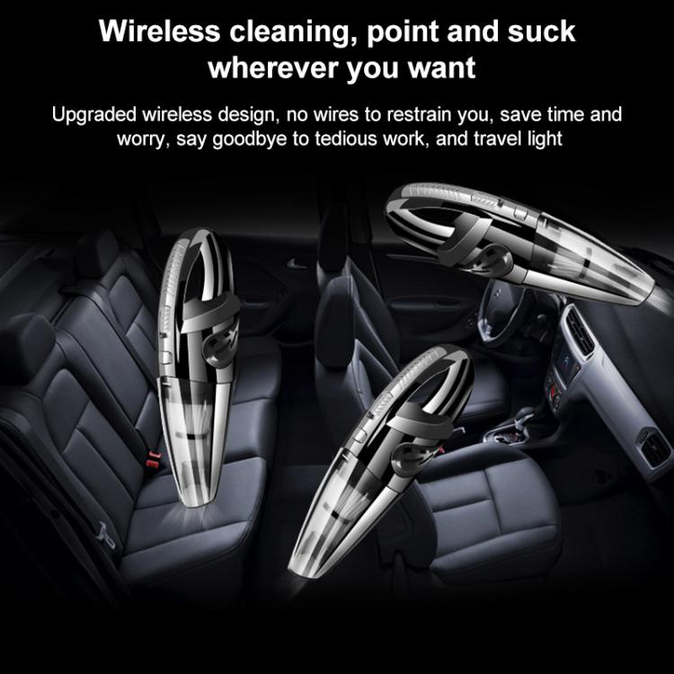 Cordless handheld car vacuum with compact nozzle and removable dust cup
