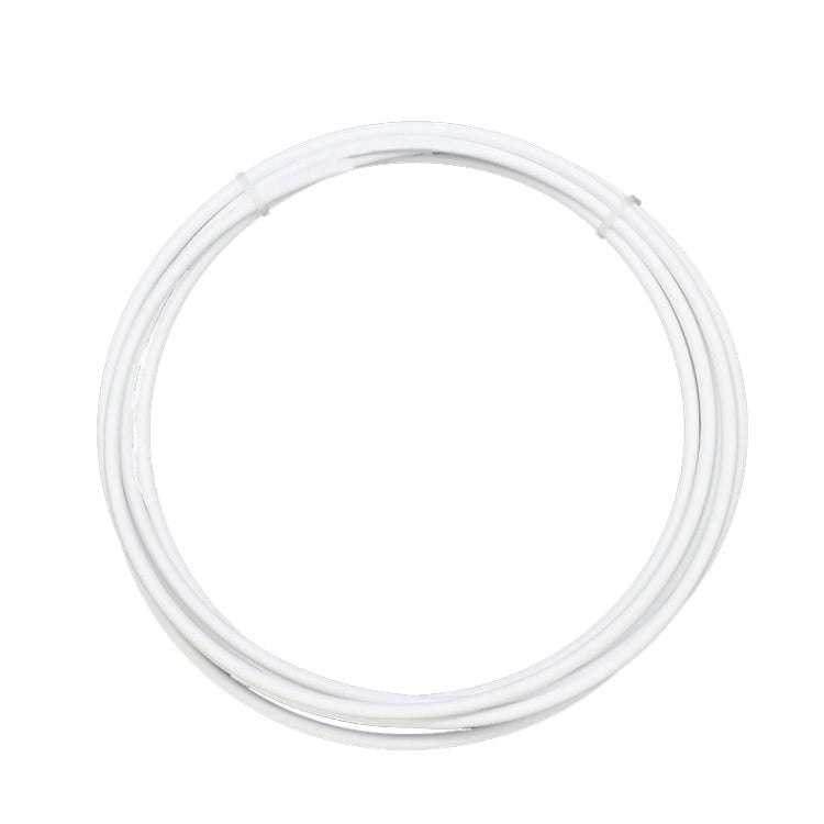 White bike line tube, circular cable loop set for folding road bikes