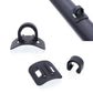 Set of 4 bicycle cable guide adhesive buckles with black plastic clips