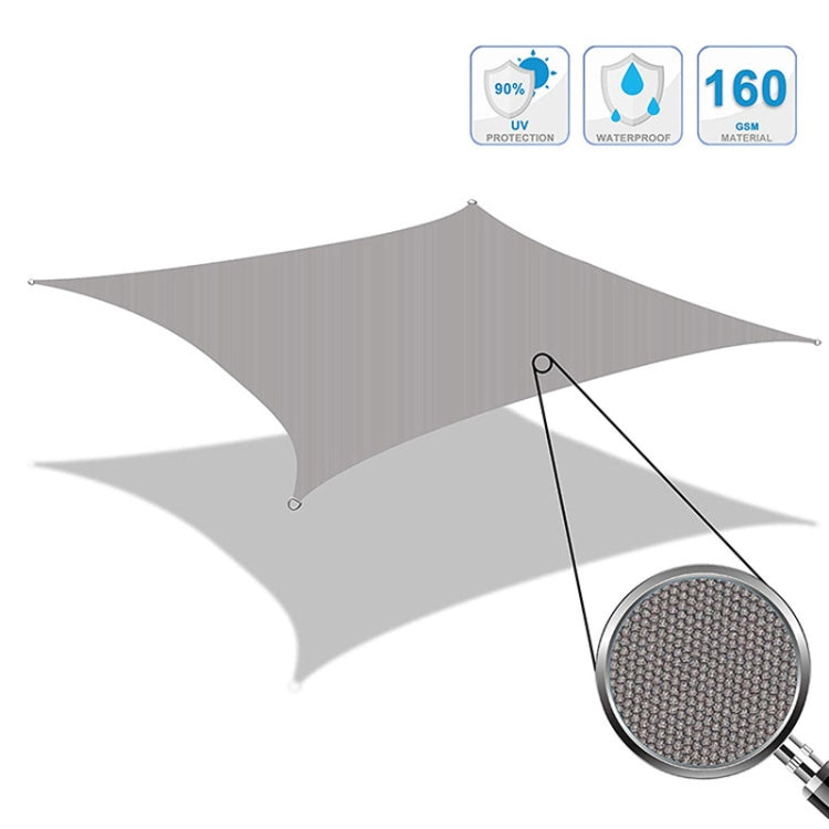 Triangular shade sail canopy with reinforced grommets and support lines