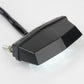 Motorcycle LED license plate taillight light, black rectangular side housing with screws