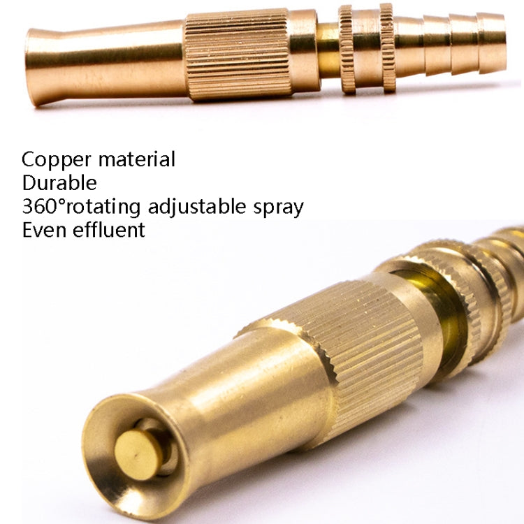 Brass 360-degree adjustable spray nozzle with durable coupler body
