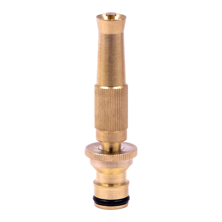 Brass garden hose sprinkler with O-ring and threaded base connection