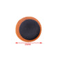 Single round tire repair patch, dark center with orange edge, 20 mm