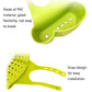 Adjustable snap-on sink hanging basket with snap-on design and oval perforated drainage