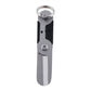 Stainless steel mini scissors keychain tool with loop ring and folded black inserts