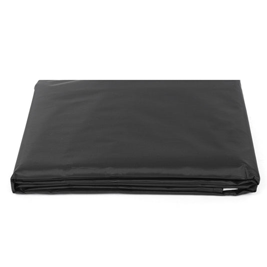 Waterproof parasol umbrella cover, folded flat in dark fabric