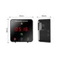 Portable air quality monitor with front and side views plus size measurements