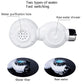 Two-way faucet water purifier head for raw and filtered water flow