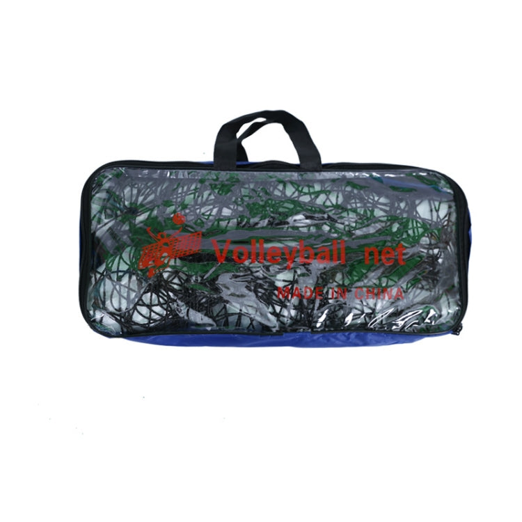 Beach volleyball net storage bag with handle, printed net design