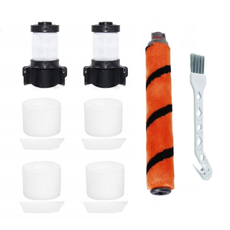 Orange roller brush with black stripes for handheld vacuum replacement