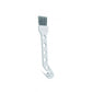 Small crevice cleaning brush attachment with gray bristles and white plastic head