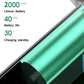 2000mAh lithium battery feature graphic for wireless handheld vacuum runtime and standby