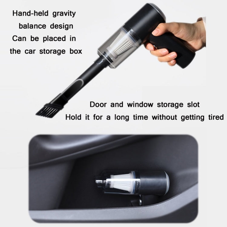 Handheld vacuum cleaner with car storage slot and brush nozzle